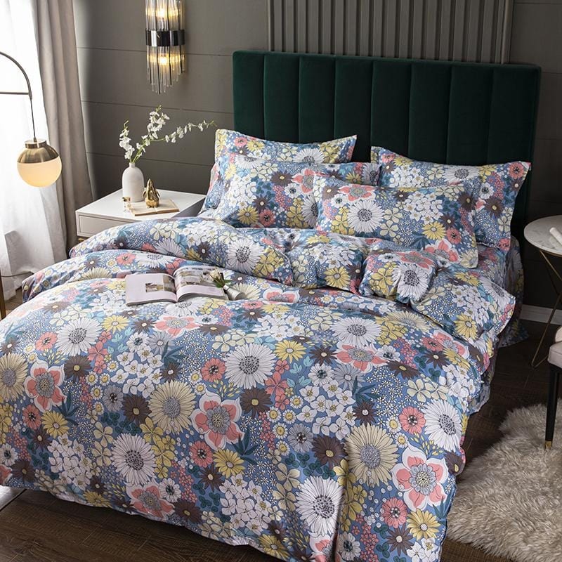 Vintage Kvetinová Obliečka Na Perinu