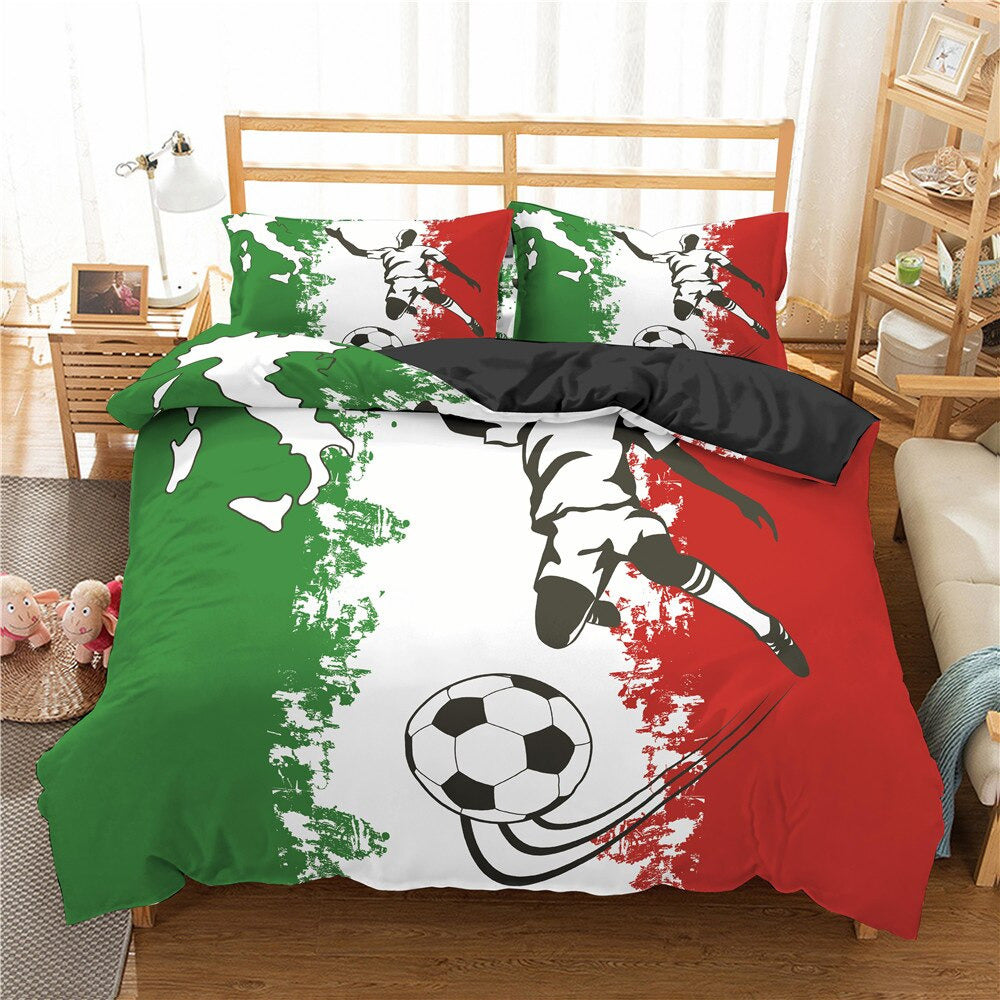 Obliečka Na Futbalovú Prikrývku S Talianskou Vlajkou