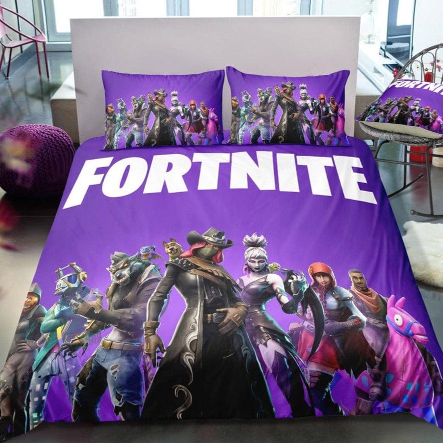 Obliečka Na Prikrývku Fortnite Pre 1 Osobu Fialová