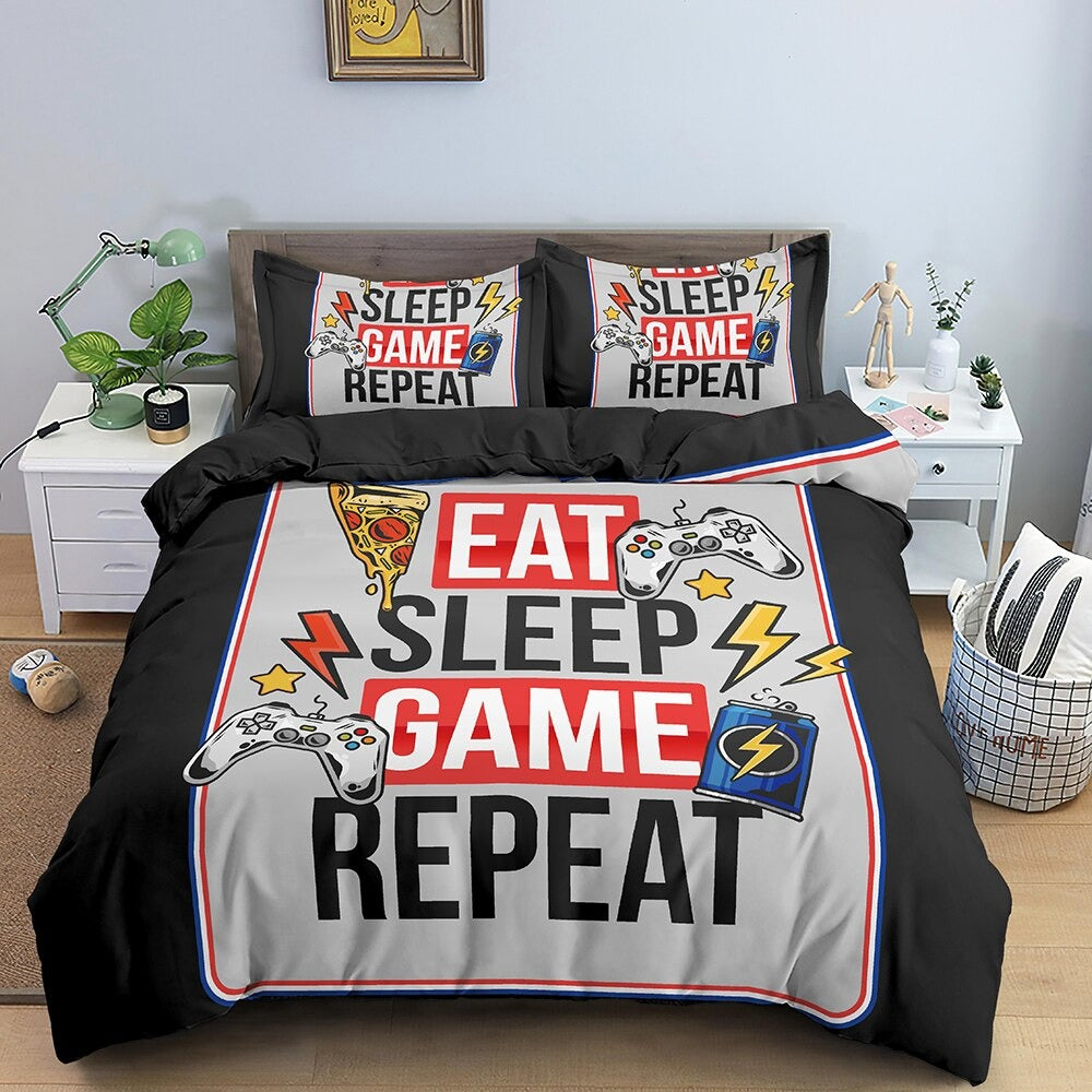 Gamer Eat Sleep Game Repeat Obliečka Na Perinu