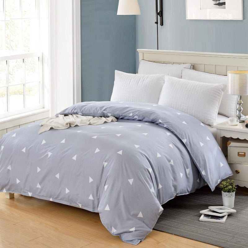 Obliečka Na Perinu Sivá Trojuholníková