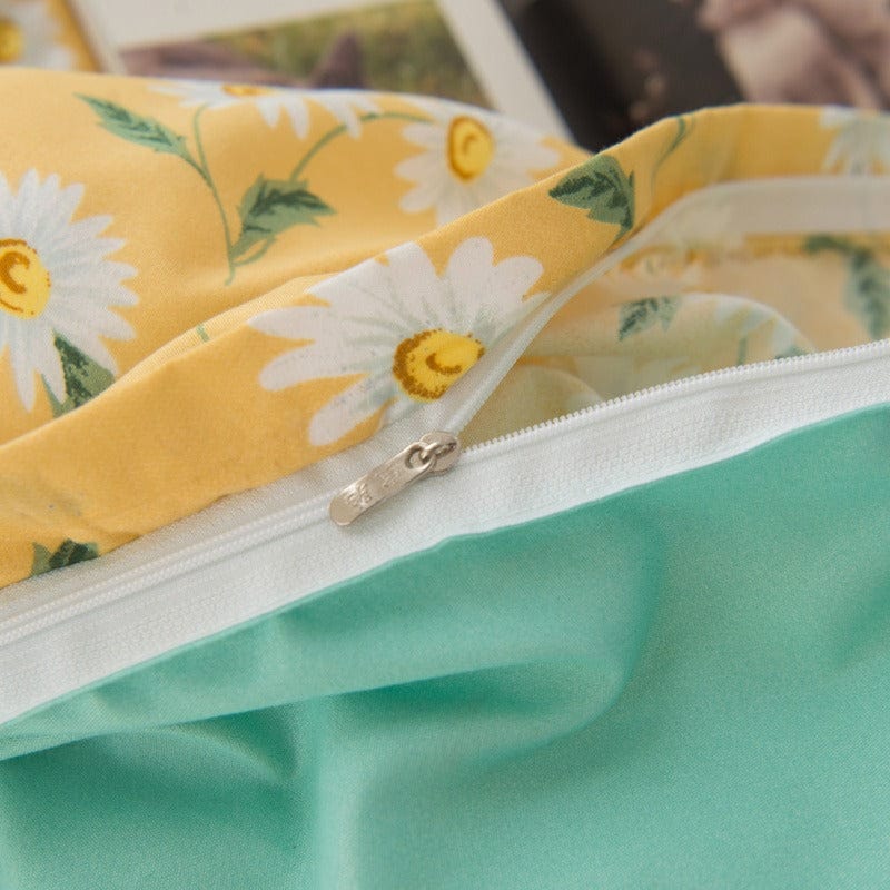 Žltá Obliečka Na Prikrývku S Kvietkami