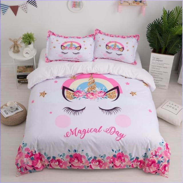 Magický Deň Unicorn Duvet Cover Girl