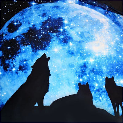 Obliečka Na Prikrývku Wolf And Blue Moon
