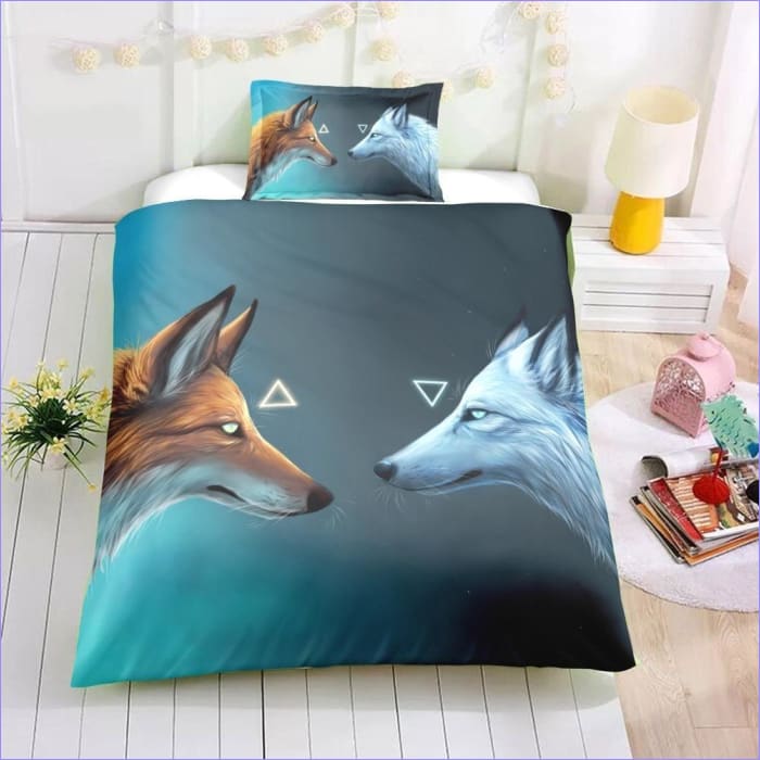 Obliečka Na Prikrývku Wolf Face To Face