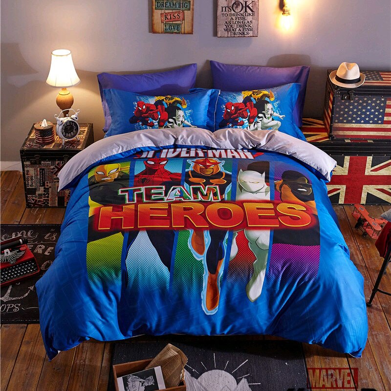 Obliečka Na Prikrývku Marvel Team Avengers Heroes Zo 100 % Bavlny