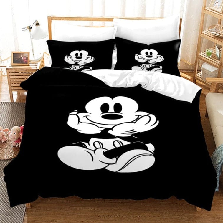 Vintage Čiernobiela Obliečka Na Perinu Mickey