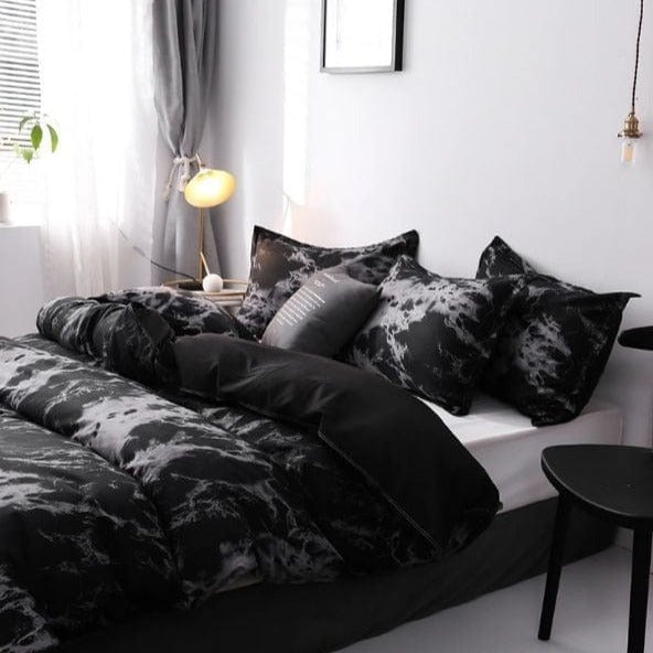 Čierno-Sivá Obliečka Na Prikrývku