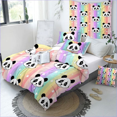 Obliečka Na Prikrývku Rainbow Panda