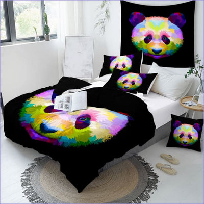 Viacfarebná Obliečka Na Prikrývku Panda