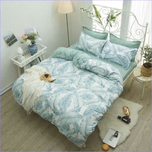 Obliečka Na Prikrývku Green Feathers