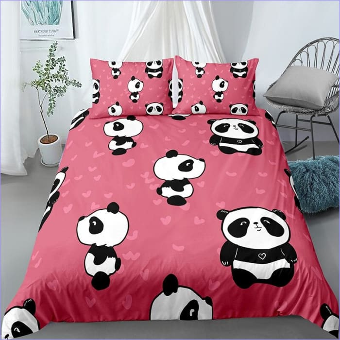 Obliečka Na Prikrývku Little Panda Pink