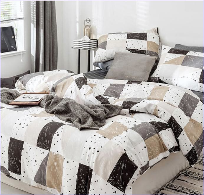 Obliečka Na Perinu Zo Škandinávskej Béžovej Mozaiky