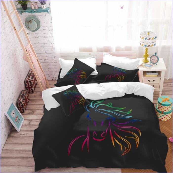 Obliečka Na Prikrývku Rainbow Horse Head