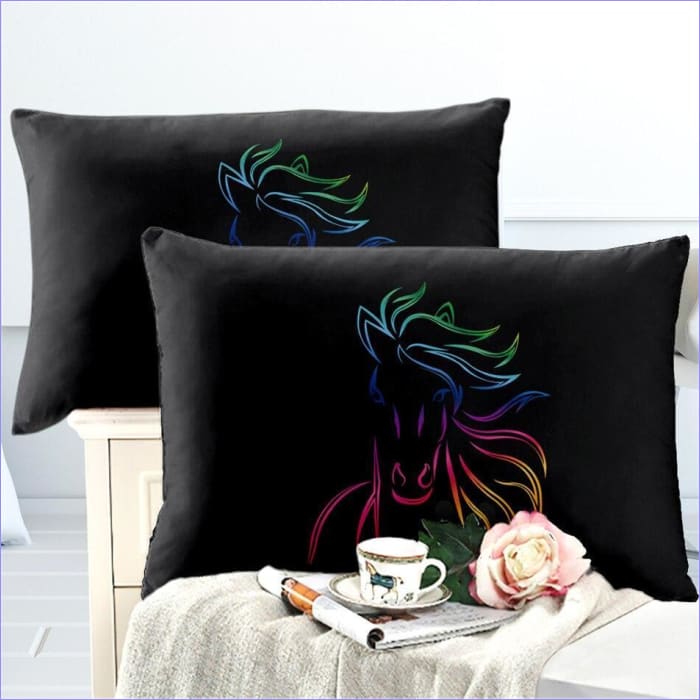 Obliečka Na Prikrývku Rainbow Horse Head