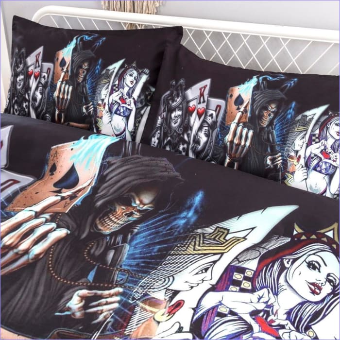 Obliečka Na Perinu Poker Face Skull