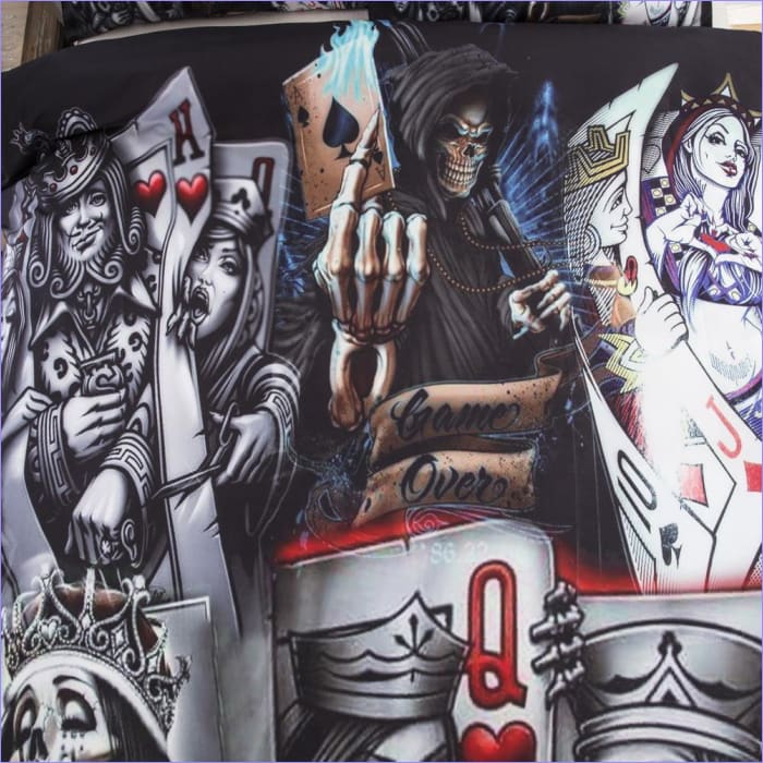 Obliečka Na Perinu Poker Face Skull