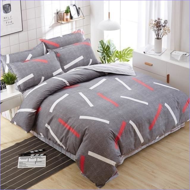 Obliečka Na Perinu Červené A Biele Línie