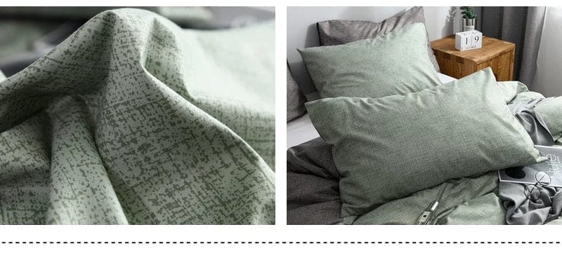 Obliečka Na Prikrývku Zelená Sivá