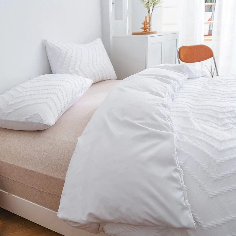 Súprava Bielych Obliečok Na Prikrývku