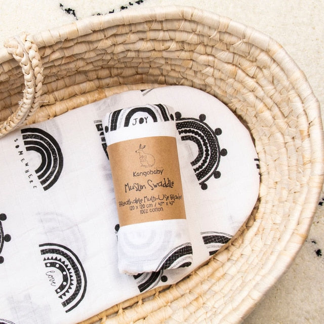 Biela A Čierna Detská Deka