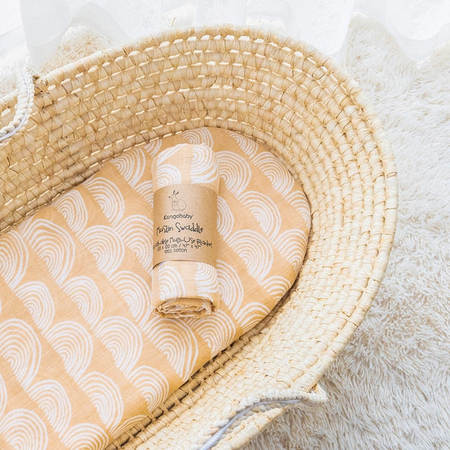 Hnedá Detská Deka S Bielym Polkruhom